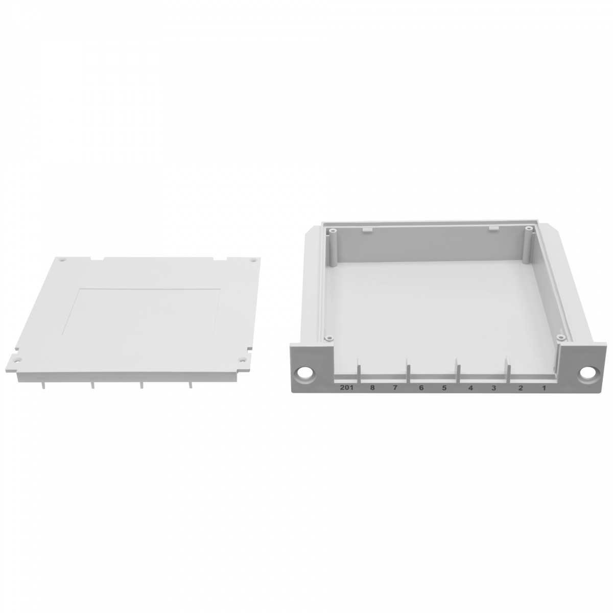 Пластиковая кассета для оптических распределительных коробок 8 портов SC