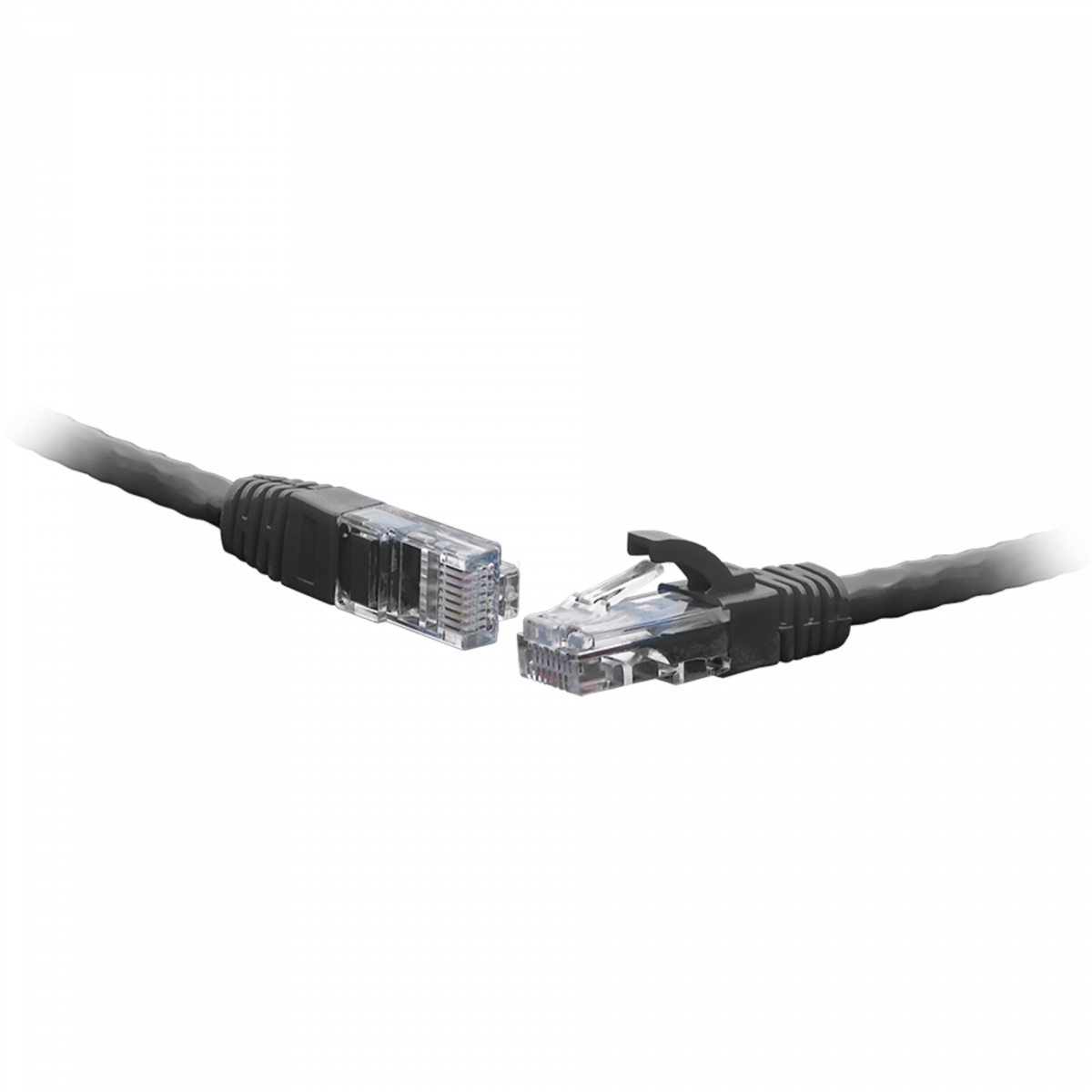 Коммутационный шнур U/UTP 4-х парный cat.5e 0.3м LSZH standart чёрный