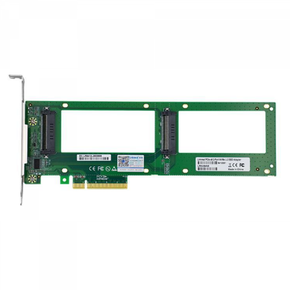 Адаптер LR-Link LRNV94N8 2xU.2 SFF-8639 SSD для PCI Express 3.0 Gen3 x8