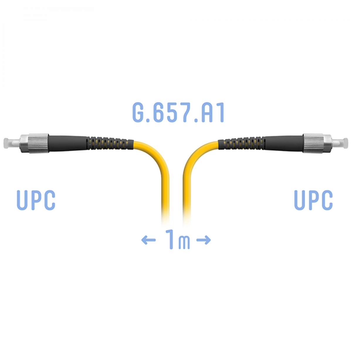 Патчкорд оптический FC/UPC SM G.657.A1 1 метр