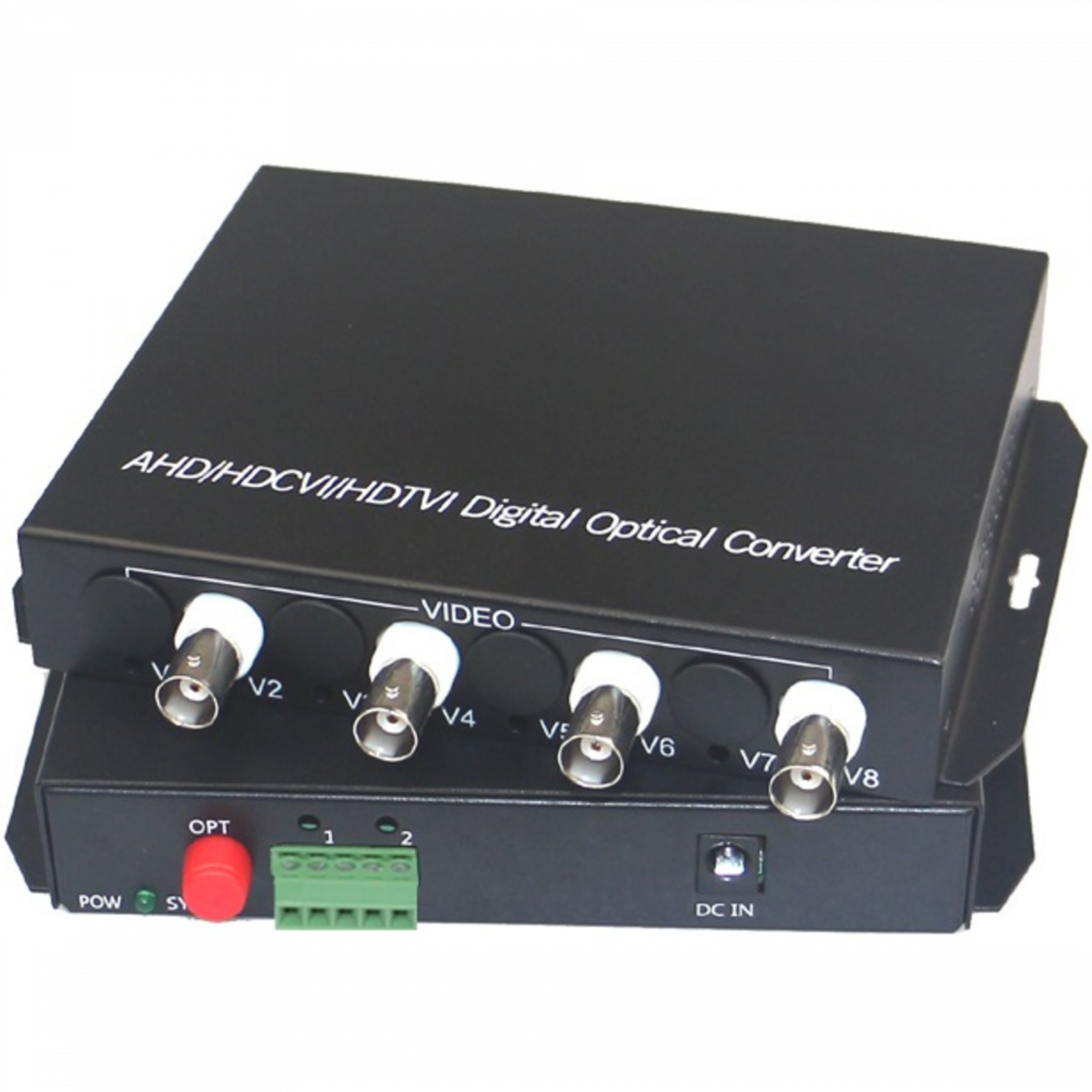 Передатчик видеосигнала SNR-VOE-4VHD-2PS оптический 4-канальный(пара) HD в комплекте с двумя БП 5 В