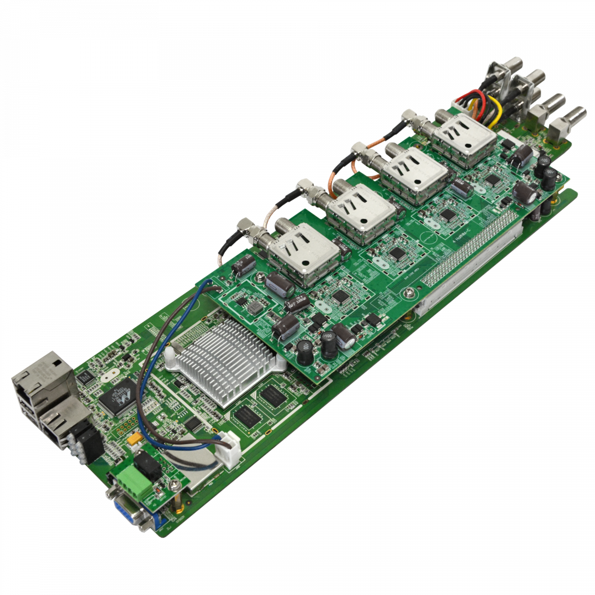 Модуль 4-тюнерного трансмодулятора QAM DMM-2410TM-30T2C (4 PLP DVB-T2 в 4 DVB-C) для цифровой ГС PBI DMM-1000