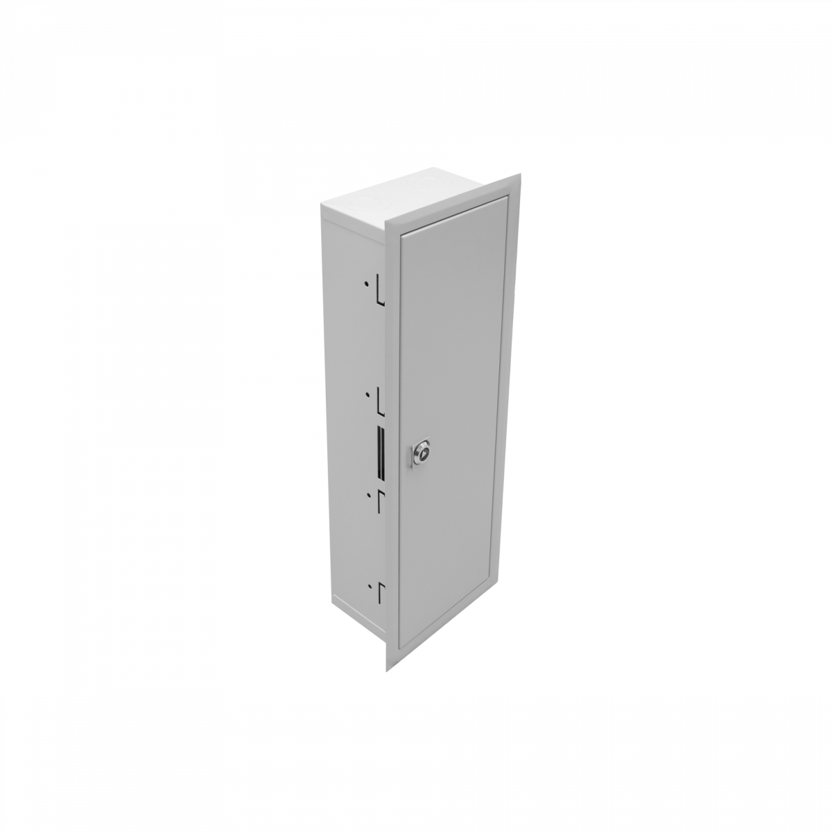 Универсальный настенный шкаф, встраиваемый, монтажная площадка, 4 рейки DIN 35 (21 место)