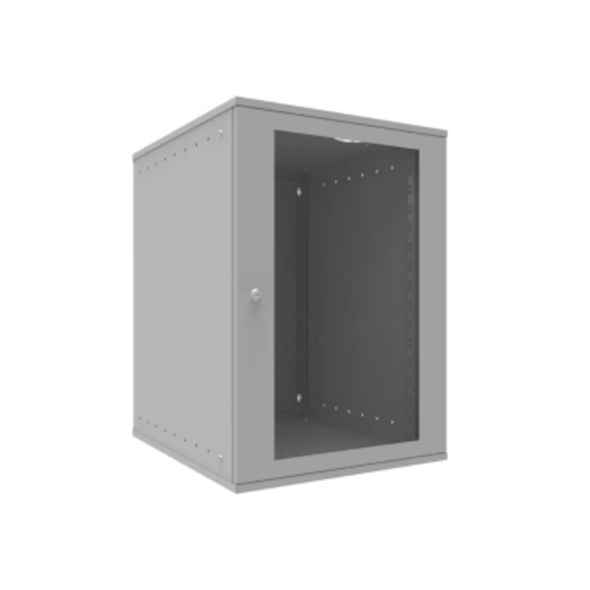 Шкаф телекоммуникационный настенный 15U, 523х600х732мм серия LITE (стеклянная дверь)