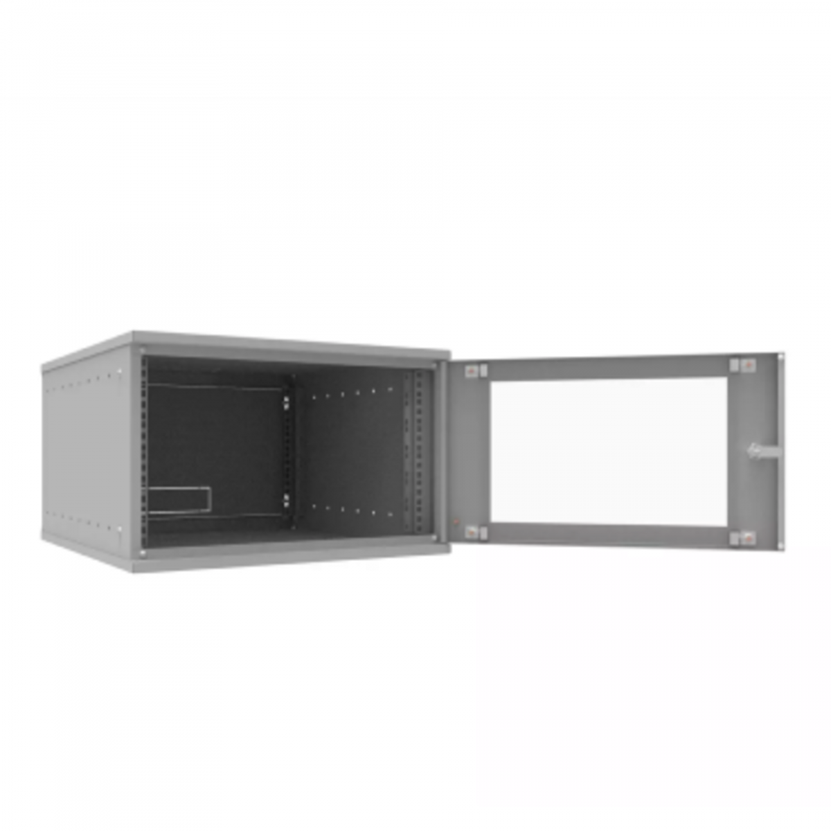 Шкаф телекоммуникационный настенный 6U, 523х600х332мм серия LITE (стеклянная дверь)