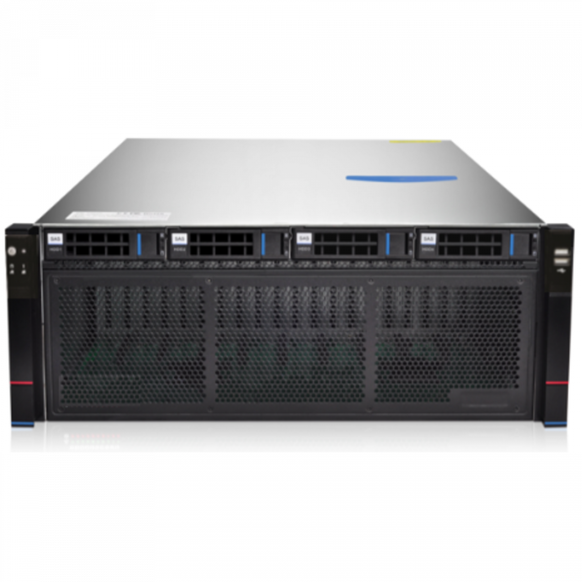 Серверная платформа SNR-SR4210GPU, 4U, Scalable, DDR4, 4xHDD, 10xGPU резервируемый БП