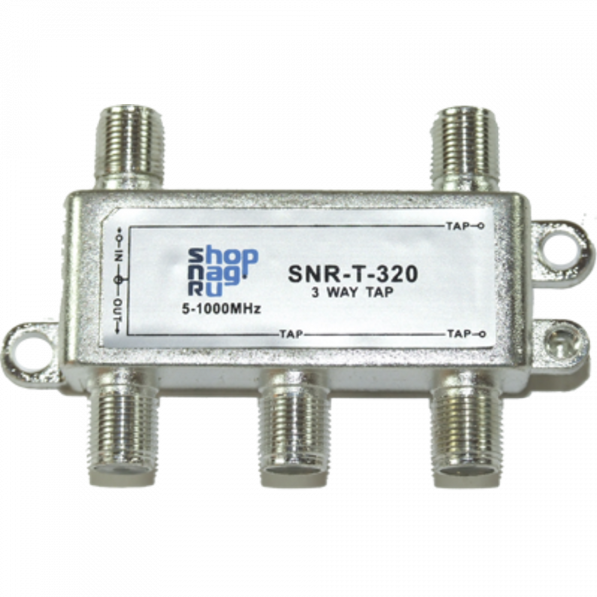 Ответвитель абонентский SNR-T-326 на 3 отвода, вносимое затухание IN-TAP 26dB.