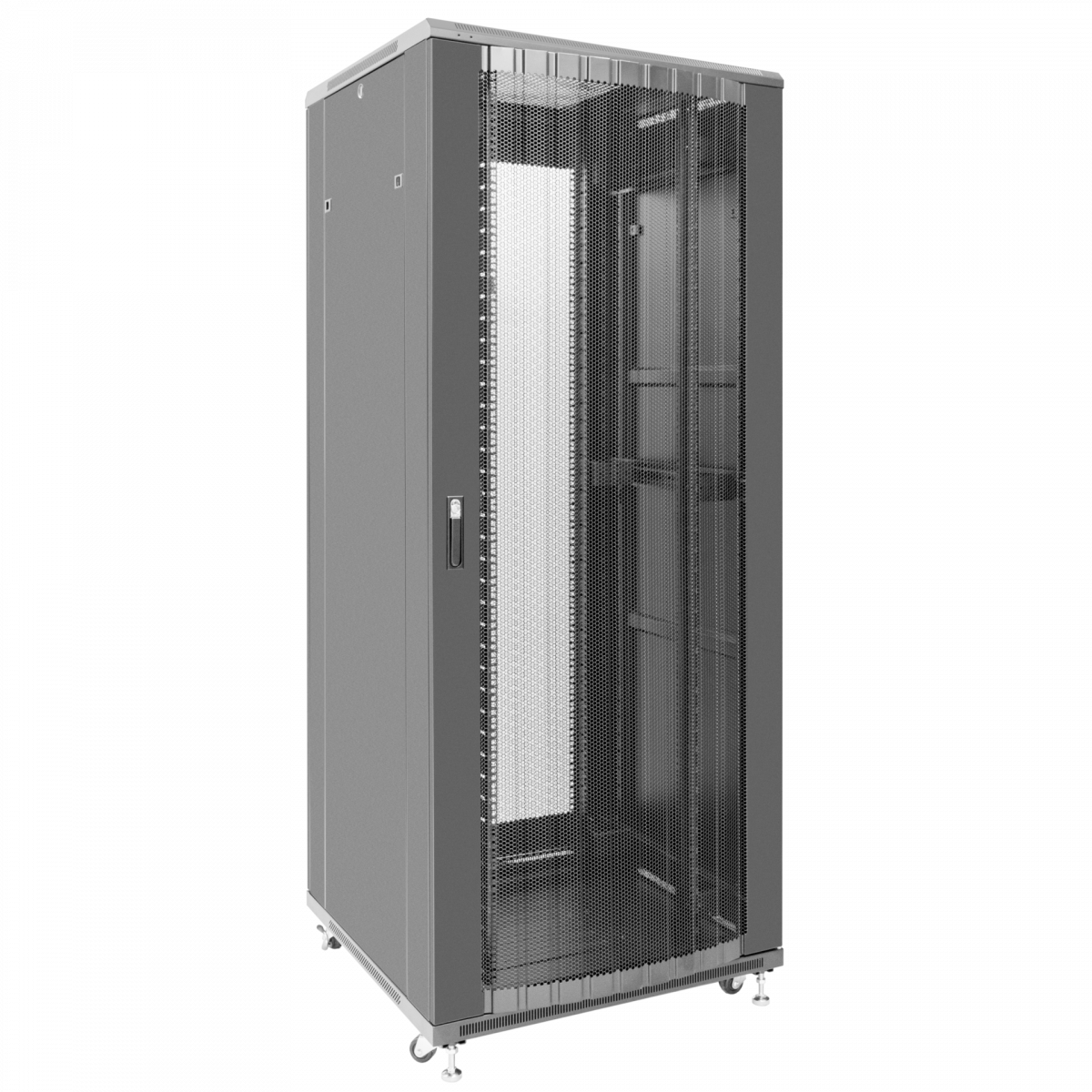 Шкаф телекоммуникационный напольный 42U 800x800мм, серия TFC (SNR-TFC-428080-CPDP-B)