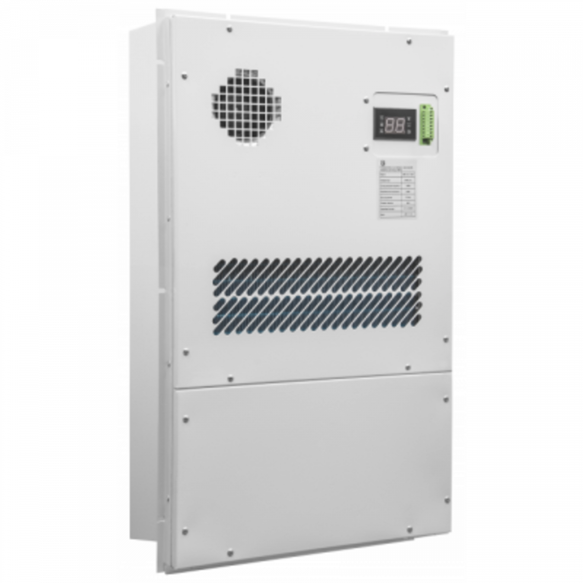 Кондиционер для установки в уличный шкаф, холодопроизводительность1000Вт, со встроенным электрическим калорифером, 220В переменного тока