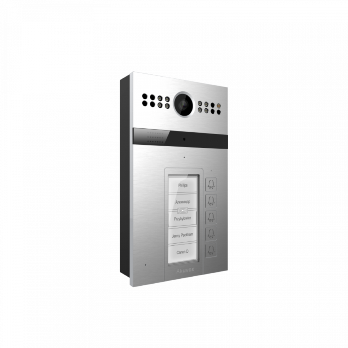 Вызывная панель Akuvox R26B ON-WALL, 5 кнопок, РоЕ, считыватель RF-карт Mifare/EM, для накладного монтажа