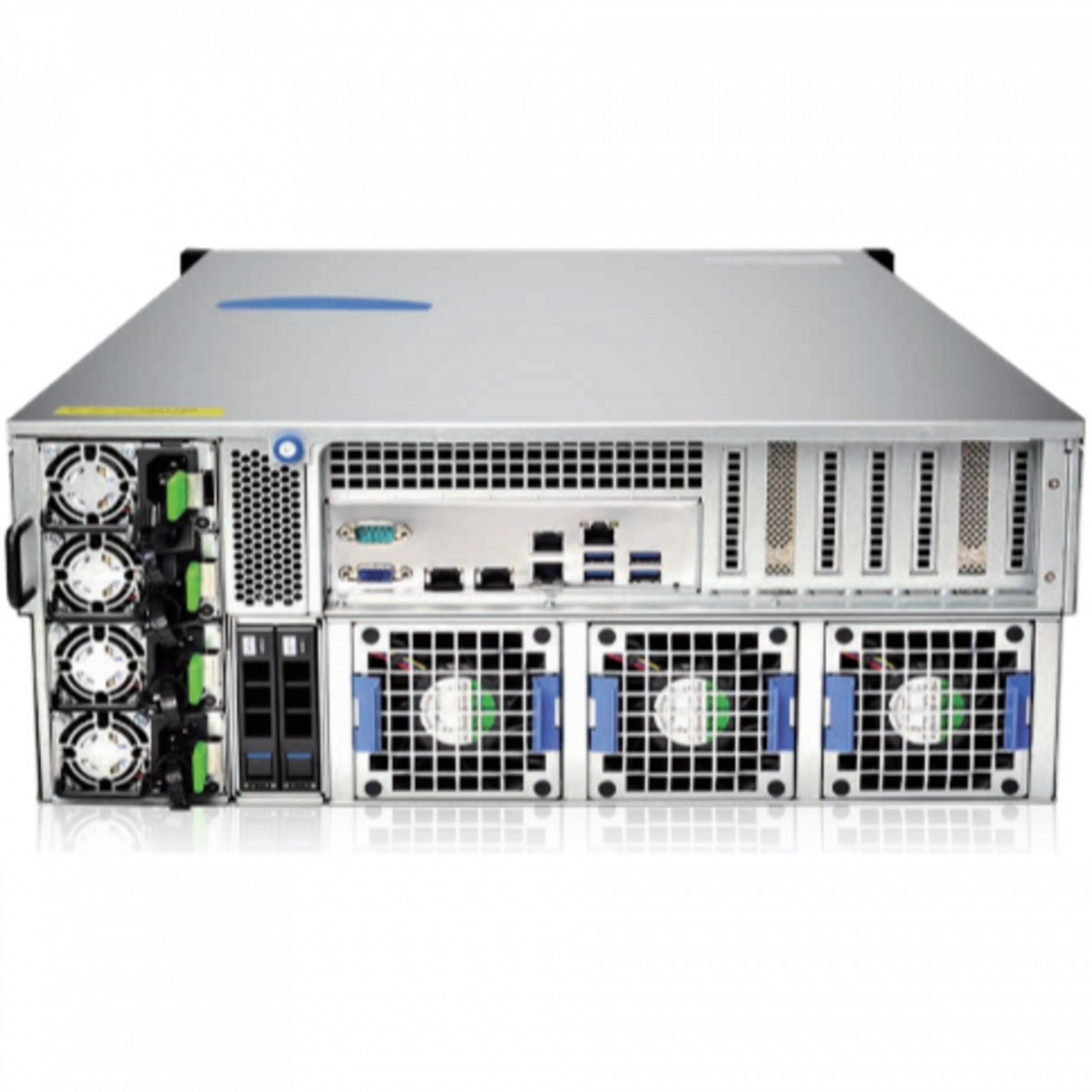 Серверная платформа SNR-SR4210GPU, 4U, Scalable, DDR4, 4xHDD, 10xGPU резервируемый БП