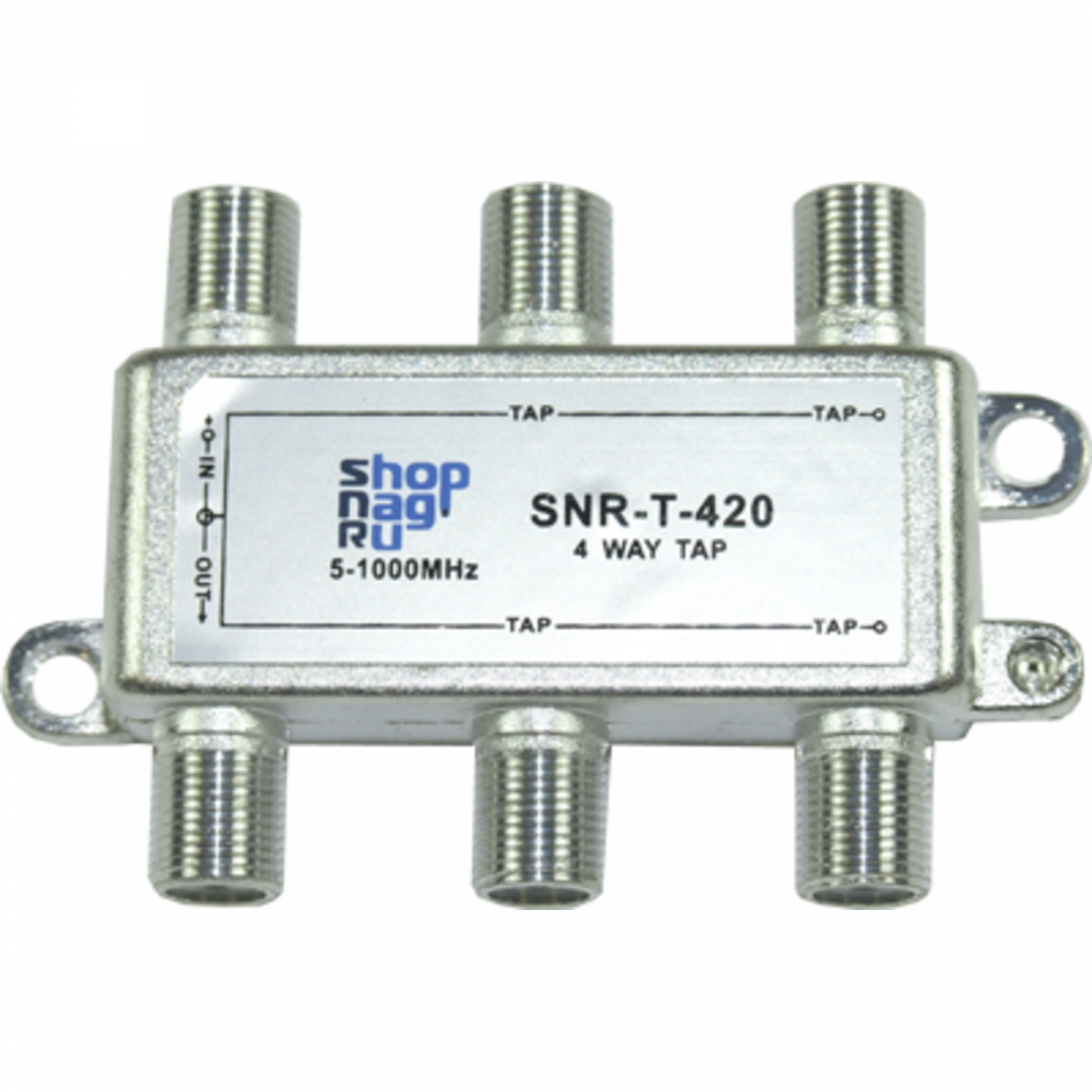 Ответвитель абонентский SNR-T-620, на 6 отводов, вносимое затухание IN-TAP 20dB.