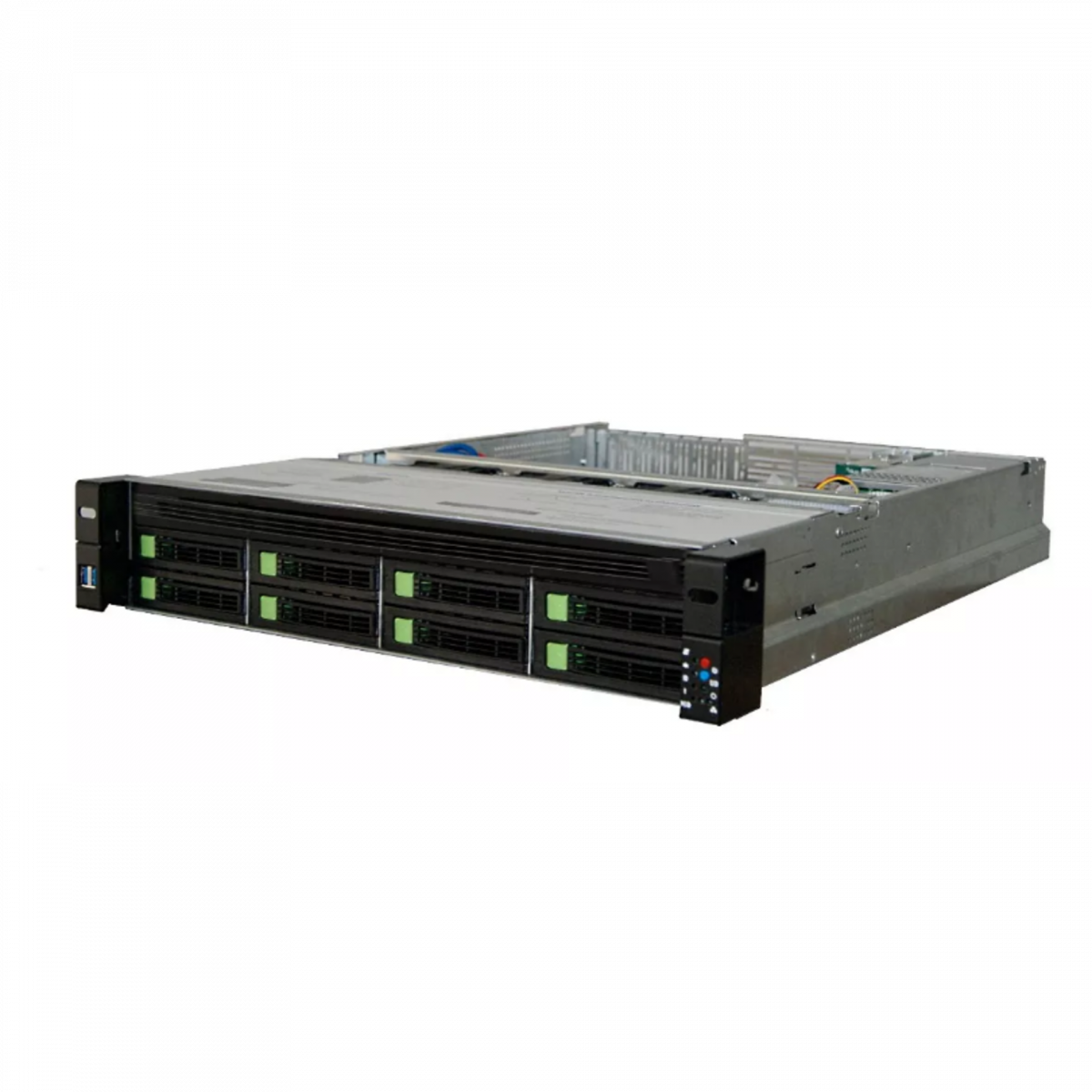 Сервер серии Rikor R-S-2-2x Xeon Silver 4214-2xSSD2.5/480G-192/2933-ATX800HS-1xRAID