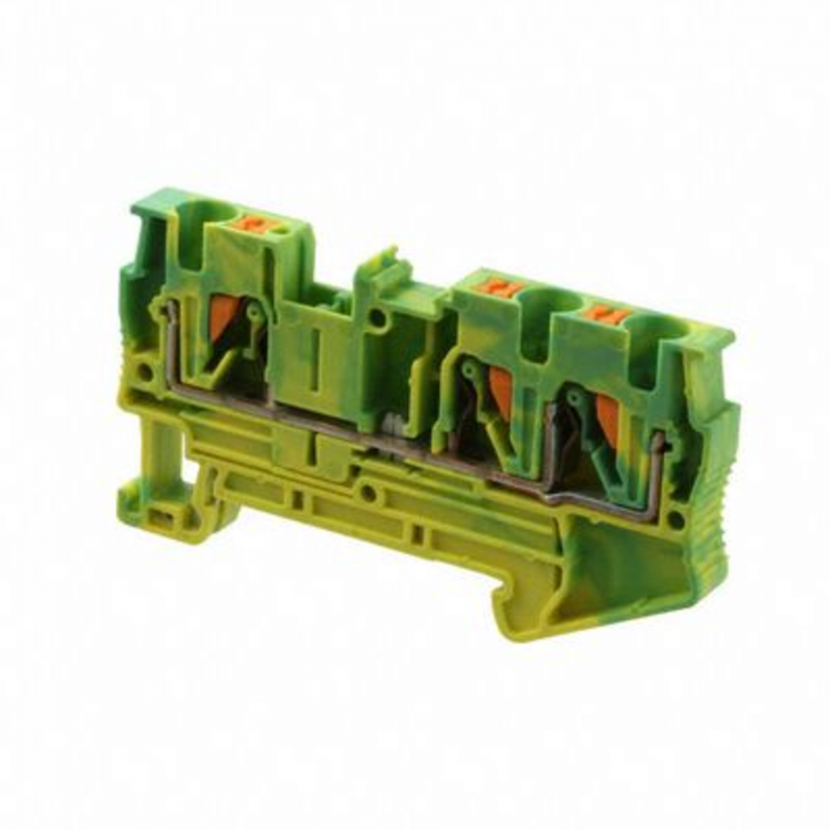 Клемма защитного провода PT 4-TWIN-PE Тип подключения: Зажимы Push-in, Сечение: 0,2ммІ - 6 ммІ, AWG: 24 - 10, Ширина: 6,2 мм, Цвет: желтозел., Тип мон