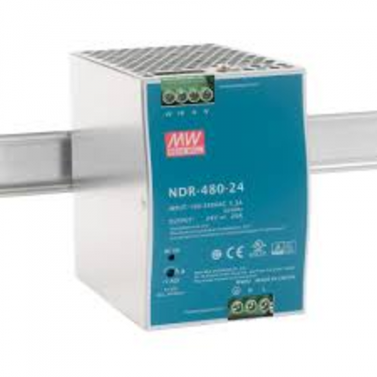NDR-480-24 Блок питания на DIN-рейку, 24В, 20 А, 480Вт Mean Well
