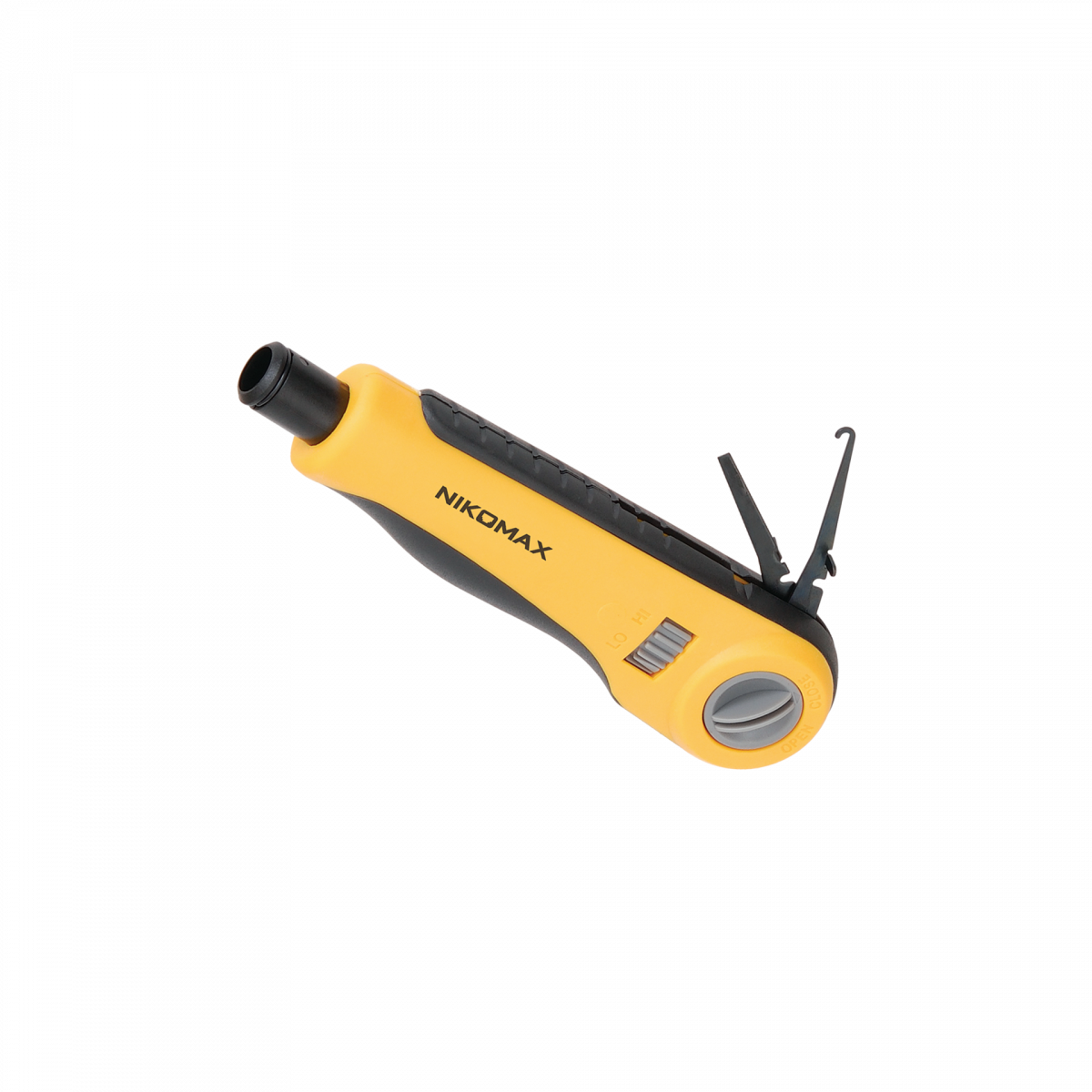 Инструмент NIKOMAX для заделки витой пары, ударного типа, 2 уровня регулировки силы удара, крепление Twist-Lock, нож для кроссов типа 110 в комплекте