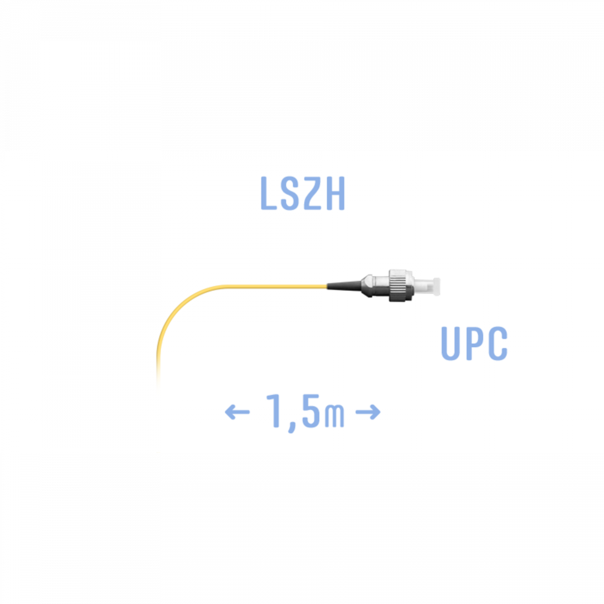 Пигтейл FC/UPC SM (0.9) 1,5 m