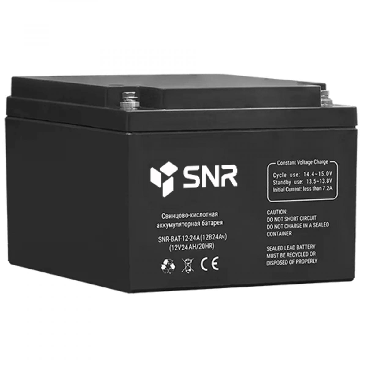 Свинцово-кислотный аккумулятор 12 В 24 Ач (SNR-BAT-12-24-GP)