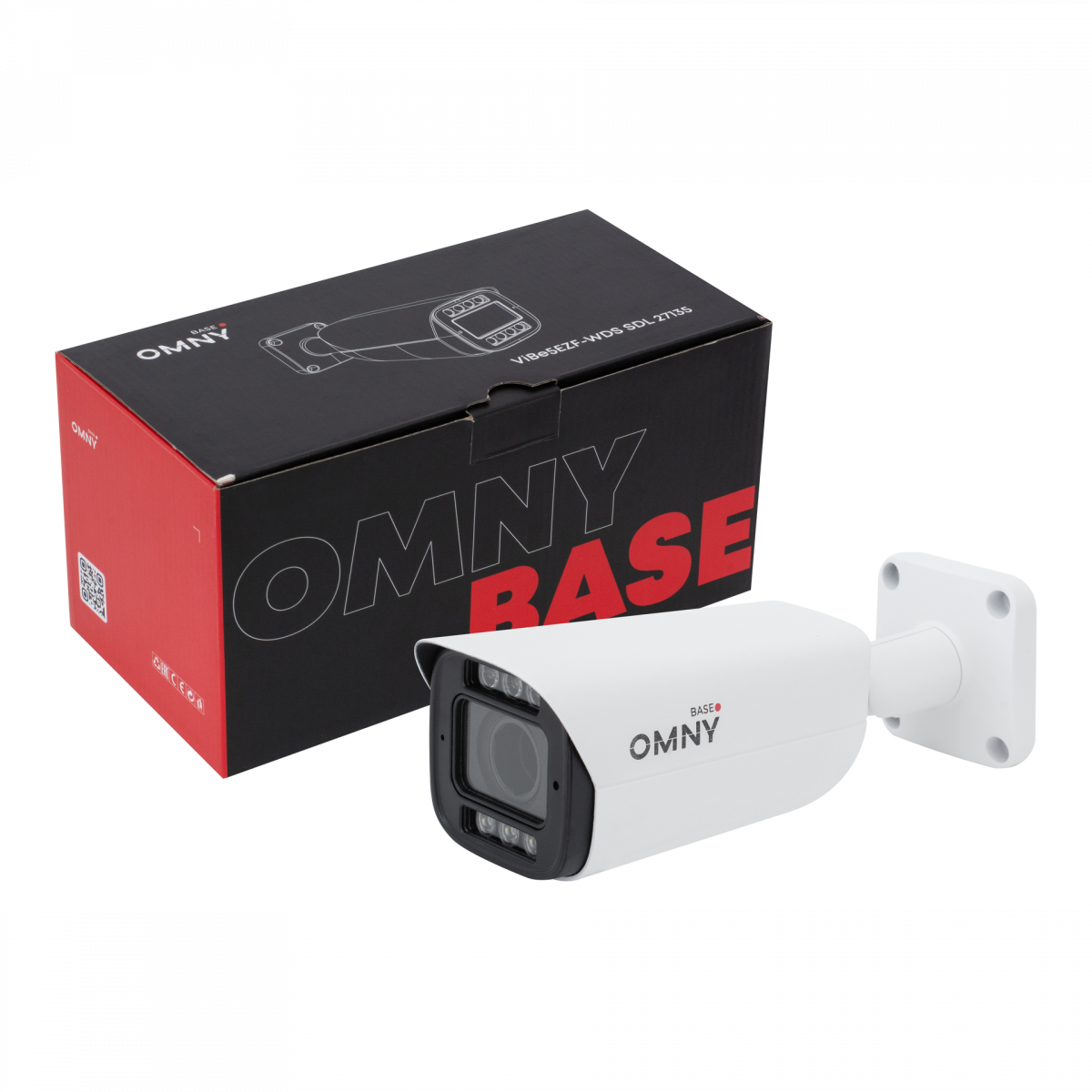 Камера сетевая буллет 5Мп OMNY BASE ViBe5EZF-WDS SDL-C 27135 с двойной подсветкой и микрофоном