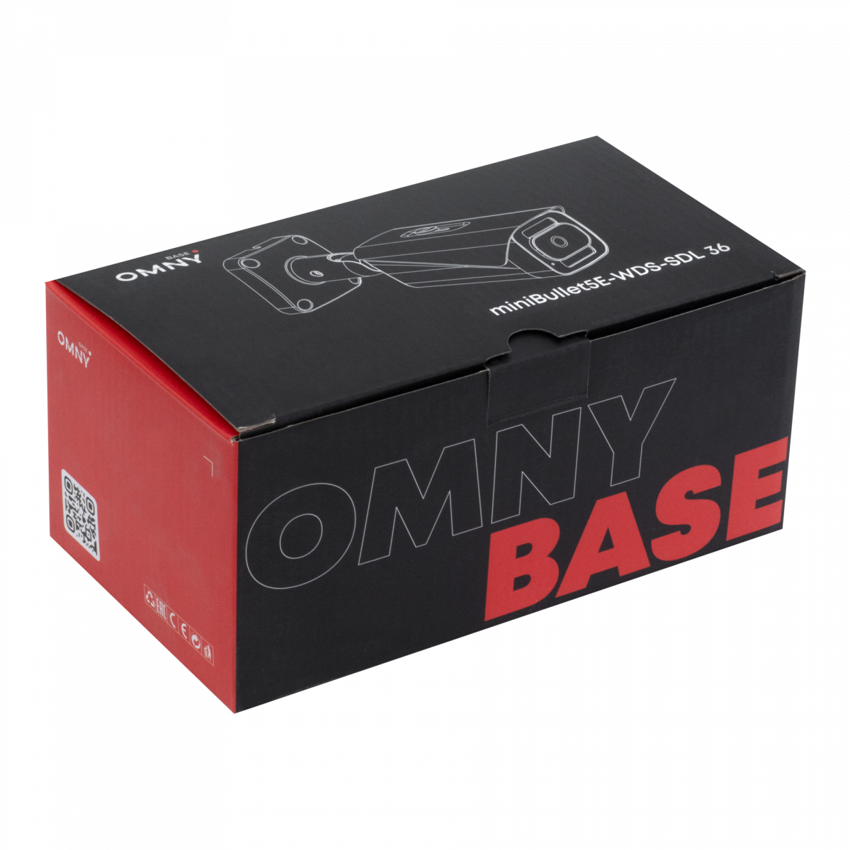 Камера сетевая буллет 5Мп OMNY BASE miniBullet5E-WDS-SDL-C 36 с двойной подсветкой и микрофоном