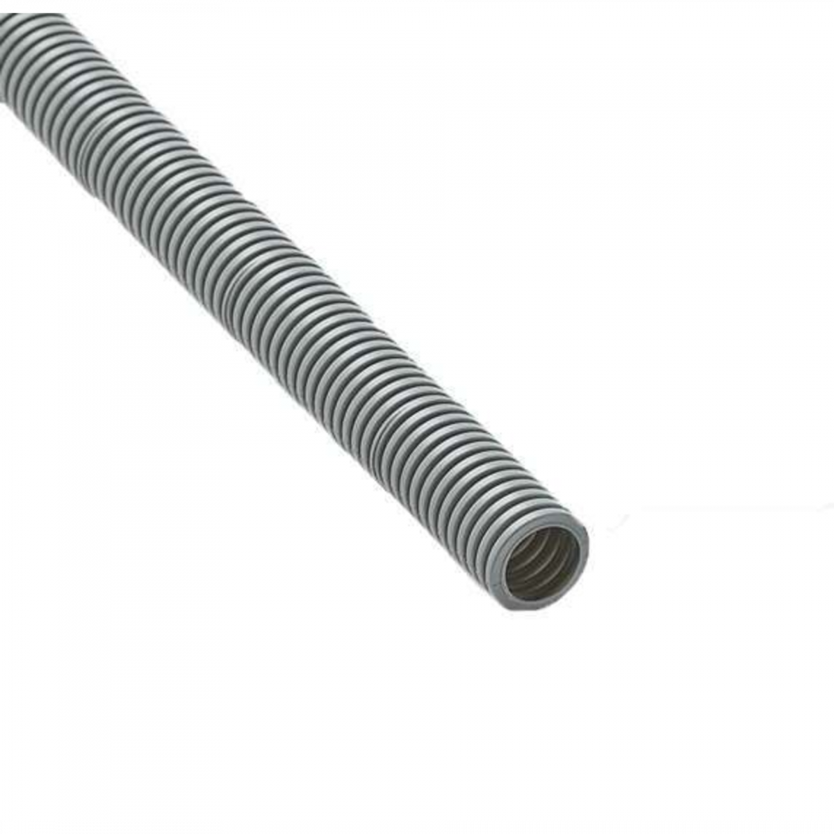 Труба гофрированная ПВХ легкая d20мм с протяжкой сер. (уп.100м) Ruvinil 12001(100)