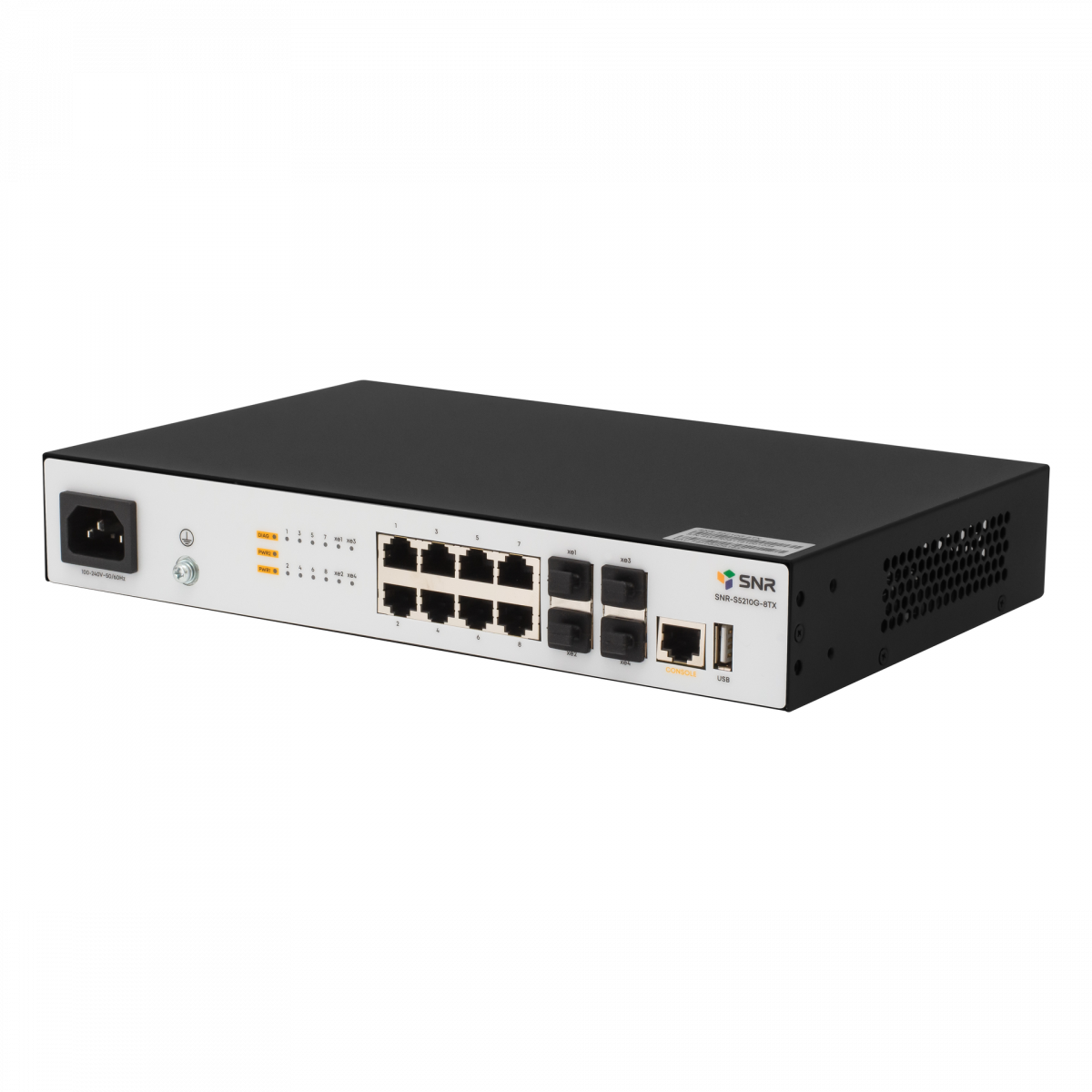 Управляемый коммутатор уровня 2+ SNR-S5210G-8TX-RPS